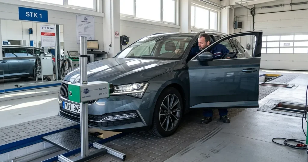 Прохождение линии технического осмотра (STK) автомобиля в Чехии самостоятельно